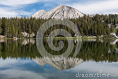 Spectacular Young Lakes in Yosemite National Park Stock Photo