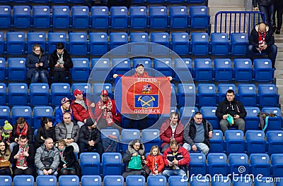 Spectators on tribune Editorial Stock Photo