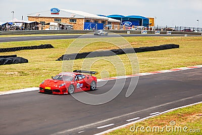 Cars racing on zwartkops Editorial Stock Photo