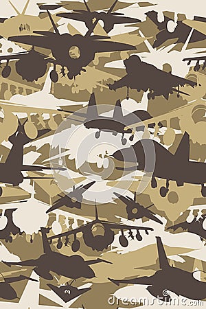 Military Camouflage fighter jet pattern sand Stock Photo