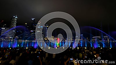 Spectra musical light water show Editorial Stock Photo