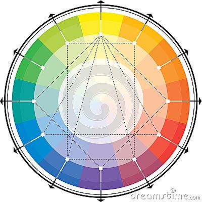 Spectral harmonic scheme Vector Illustration