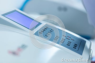 Spectrophotometer for lab experiments. Stock Photo