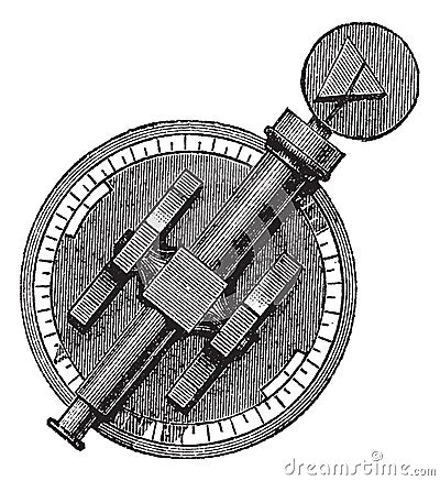 Spectroscope or Spectrometer vintage engraving Vector Illustration