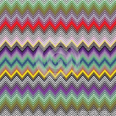 Spectrum Zigzag Pink Chevron Gradient Pink Colorful Stripe Background Pattern Vector Illustration