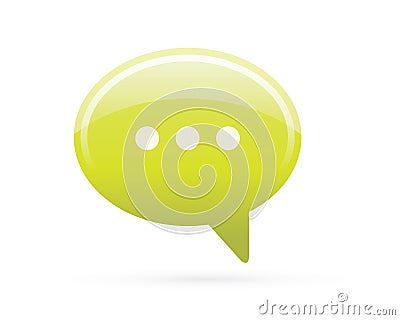 Speech Bubble Chat Detailed Icon Stock Photo