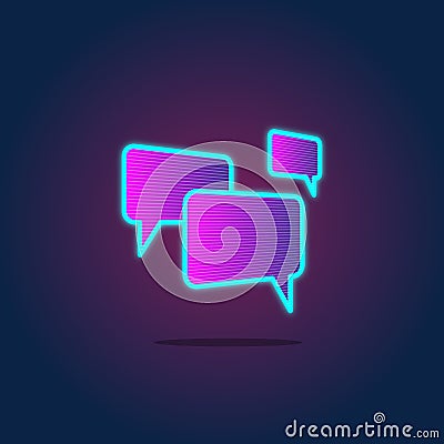 Speech Bubble Chatting Icon Concept Vector Illustration