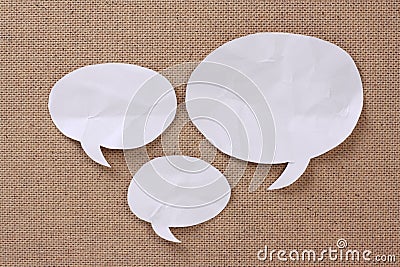 Speech Bubble Collage Stock Photo