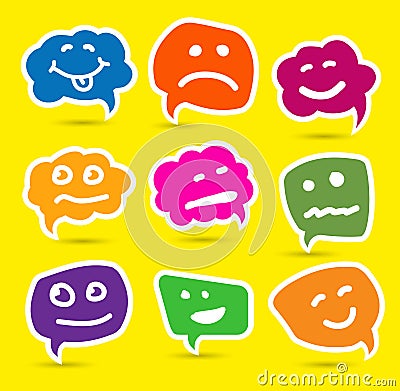 Speech bubble. communication Cartoon Illustration