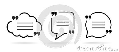 Speech bubble, text box frame Vector Illustration