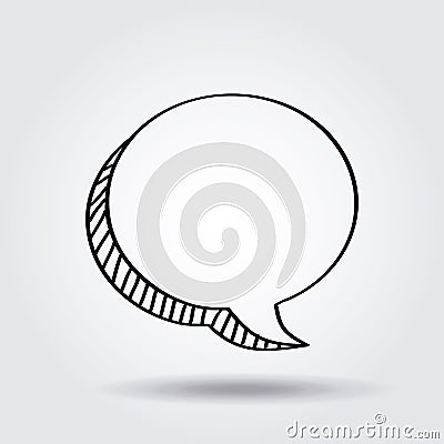Speech bubble icon Vector Illustration