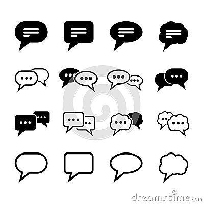 Speech Bubble Icon Stock Photo