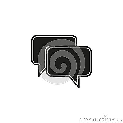 speech bubble illustration, communication icon - conversation symbol, chat icon Cartoon Illustration