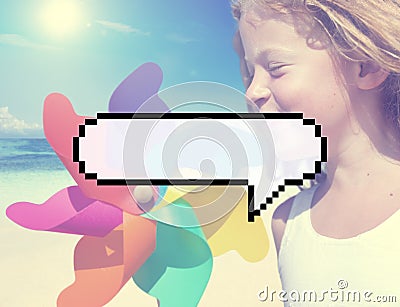 Speech Bubble Message Annouce Communicate Chat Concept Stock Photo