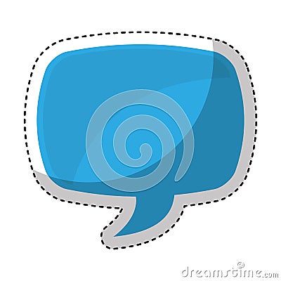 Speech bubble message icon Vector Illustration