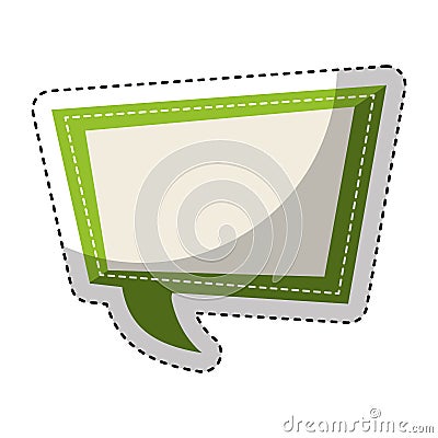 Speech bubble message icon Vector Illustration