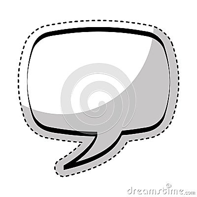 Speech bubble message icon Vector Illustration