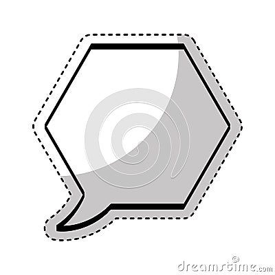 Speech bubble message icon Vector Illustration