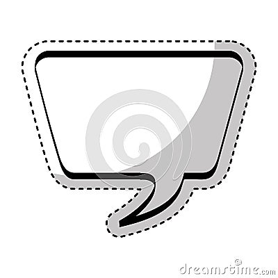 Speech bubble message icon Vector Illustration