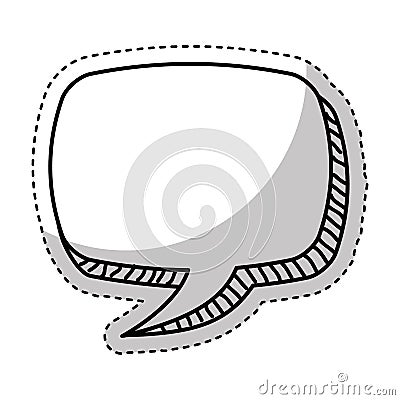 Speech bubble message icon Vector Illustration