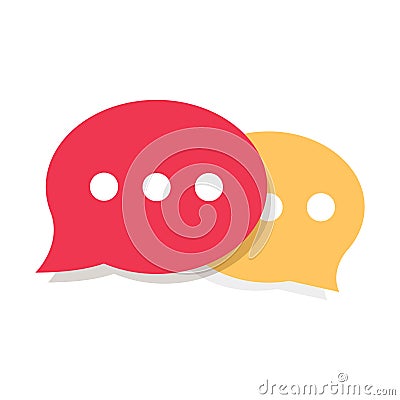 Speech Bubble Vector Icon Vector Illustration