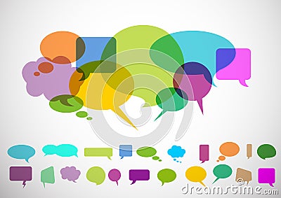 Speech bubbles Stock Photo