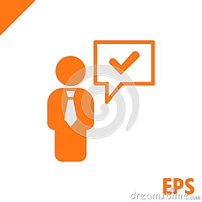 Speech Bubbles Icon. Chat pictogram icon stock vector illustration Vector Illustration