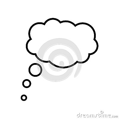 Speech bubbles Isolated on white background. Conversation icon. thought bubble icon. thinking cloud bubble icon Vector Illustration