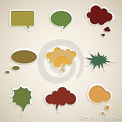 Speech bubbles Vector Illustration