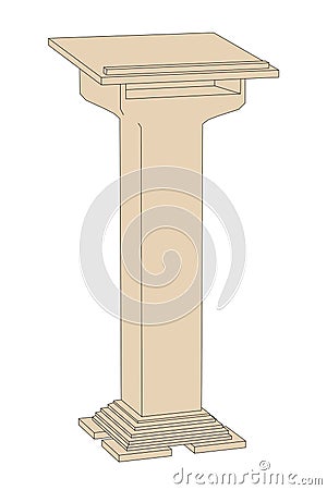 Speech podium Stock Photo