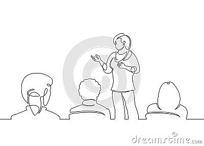 Speech presentation event speaker Stock Photo