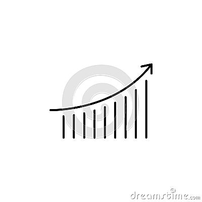 speed bar chart icon. Element of speed for mobile concept and web apps illustration. Thin line icon for website design and Cartoon Illustration