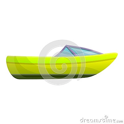 Speed boat icon, cartoon style Vector Illustration