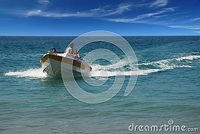 Speed Boat Ride Editorial Stock Photo