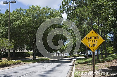 Speed Bump Stock Photo