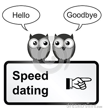 Speed dating Vector Illustration