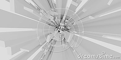 Speed effect background Abstract geometric background starburst dynamic centric motion pattern zoom abstract stick explode 3d Stock Photo