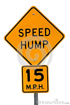 Speed hump Stock Photo