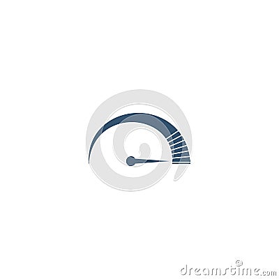 Speed icon. vector symbol on white EPS10 Cartoon Illustration