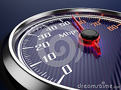 Speed of internet connection Stock Photo