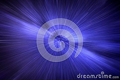 Speed of light with stars motion Stock Photo