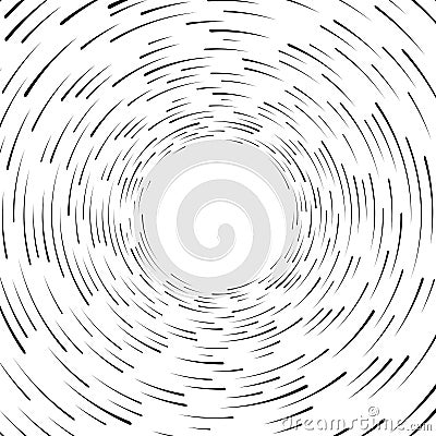 Speed line. Radial lines background. Speed comic book. Symbol of movement, speed, explosion, radiance, flying particles Vector Illustration