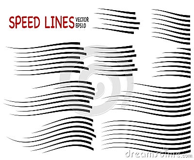 Speed line Vector Illustration