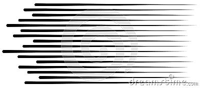 Speed lines isolated set. Sun Vector Illustration