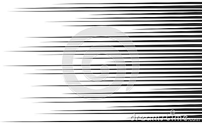 Speed lines set Vector Illustration
