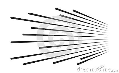 Speed lines vector Vector Illustration