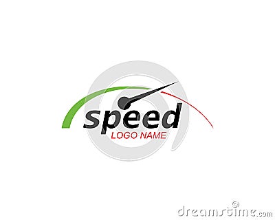 speed logo icon design illustration vector Vector Illustration