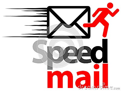 Speed mail Vector Illustration