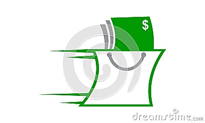 Speed Payment Technology Vector Illustration