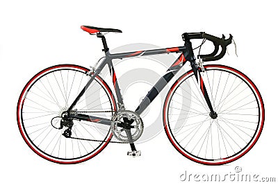 Speed racing bicycle Stock Photo